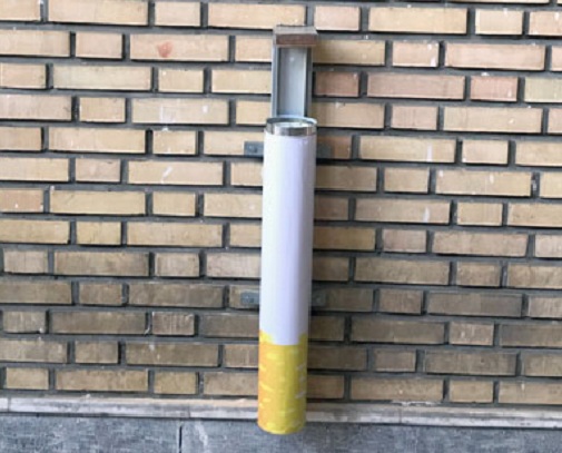 نصب آزمایشی مخزن ویژه جمع‌آوری پسماند دخانیات در دانشگاه